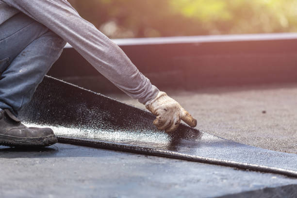 Professional Waterproofing technician working in Rockford, MI